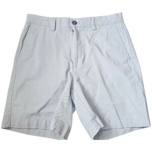 Amazon Essentials Men’s Classic Light Gray Cotton Chino Shorts Size 28